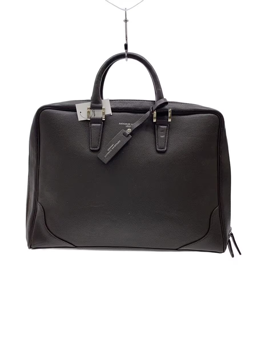 KATHARINE HAMNETT LONDON Tote Bag Leather Brown Solid… - Gem