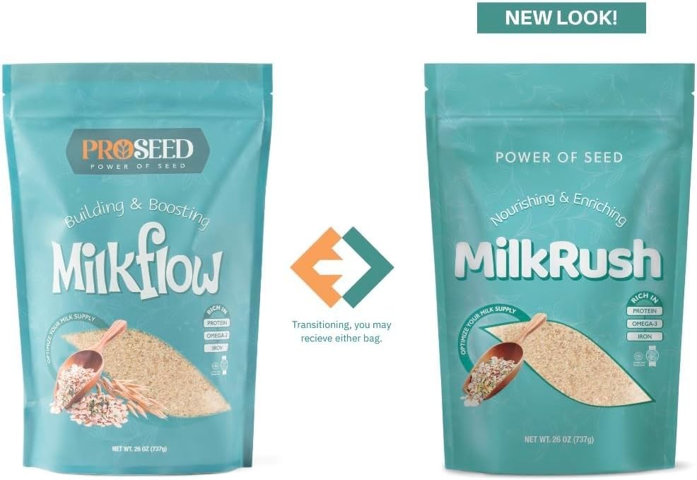 Milkrush Lactation Support for Breastfeeding - Oats Seeds & Almond Lactation Dri