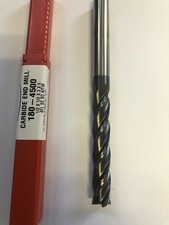 .500" 1/2" 4 FLUTE AlTiN EXTRA-LONG LENGTH CARBIDE END MILL 1/2" x 1/2" x 3" x 6