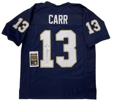 CJ CARR SIGNED NOTRE DAME FIGHTING IRISH JERSEY JSA COA XL