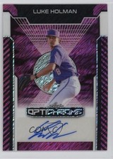 2025 Leaf Optichrome Auto Pink Shimmer 4/8 Luke Holman #BA-LH1 Auto 0u66