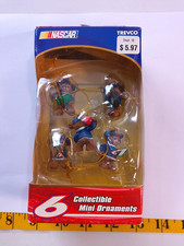 Trevco Nascar Christmas tree ornaments 6 used