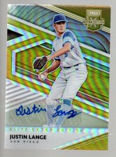 2020 Elite Extra Edition OptiChrome Signatures Gold #34 Justin Lange 1/10
