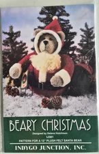 BEARY CHRISTMAS  PATTERN  INDYGO JUNCTION # IJ381   UNCUT VINTAGE 1995