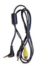 3.5mm AV to RCA Composite Cable 3-Pole A/V Adapter Camcorder TV Out