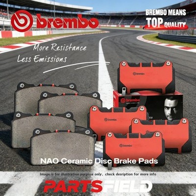 1 Set Front+Rear Brembo NAO Disc Brake Pads for Ssangyong Musso QK 2018-2025