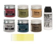 Tim Holtz Distress Embossing Glaze Christmas Bundle - Lost Shadow, Uncharted...