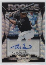 2019 Panini Prizm Rookie Blue Wave 35/60 Rosell Herrera #RA-RH Auto 0i1b