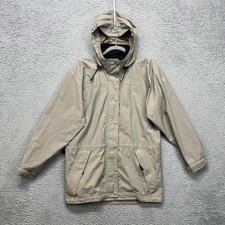REI Gore-Tex Jacket Womens Medium Beige Hoode...