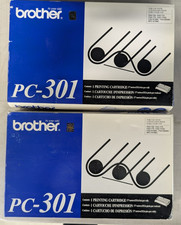 Genuine Brother PC-301 Printing Cartridge (2) Double Pack Black OEM Original
