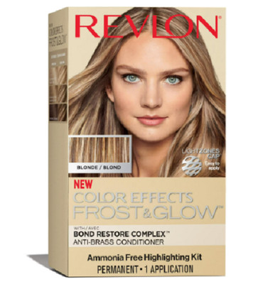 Revlon Color Effects Frost and Glow Ammonia Free Permanent Hair Color, 20 Blonde