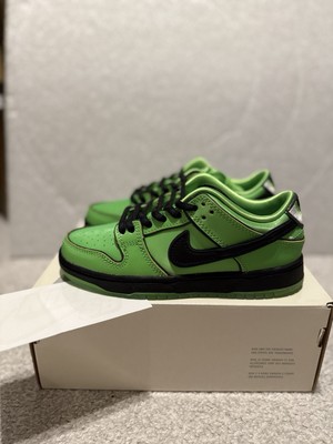 Nike SB Dunk Low Pro SB QS Powerpuff Girls 'Buttercup' UK Size 13 PS, KIDS