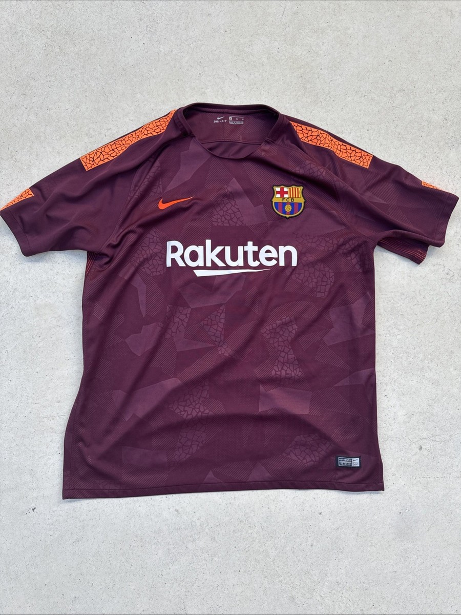 Nike Men's XL FC Barcelona 2017/2018 Match Authentic Jersey Andres