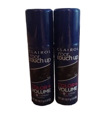 Lot Of 2 Clairol Root Touch Up Color + Volume 2 In 1 Spray In Color Black