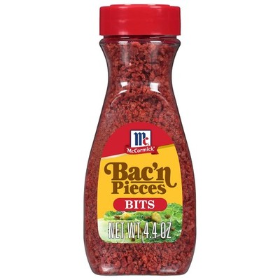McCormick Bac'n Pieces Bacon Flavored Bits 4.4 oz Bacon Bits for Cooking Topping
