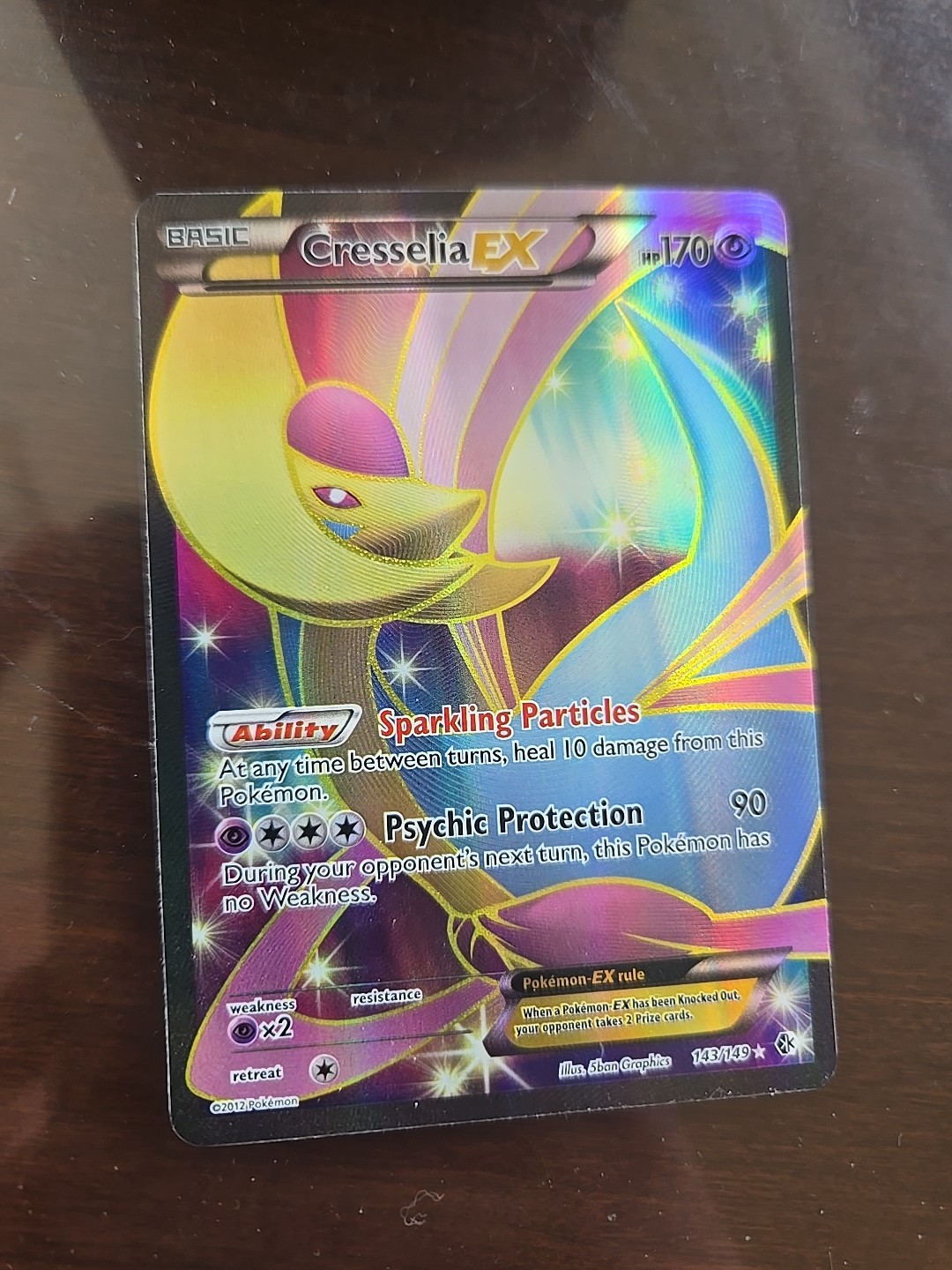 Cresselia EX (143 Full Art) 143/149 Boundaries Crossed Holo