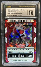 2020-21 Contenders Draft Stephen Curry Game Ticket Green Explosion #1 CSG 10