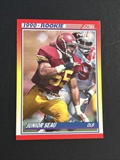 SCORE 1990 Score Junior Seau Rookie Football Card #302. rookie card picture