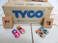 Vintage Tyco Slot Car Set P6235Q/JC Penny 920-3639 Nite-Glow 4 Lane Racing WORKS