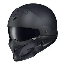 Scorpion Covert Matte Black Modular Motorcycle Helmet - X-Large