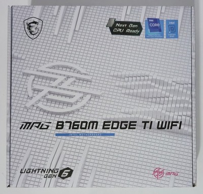 MSI MPG B760M Edge TI WiFi Gaming Motherboard (LGA 1700, DDR5, Wi-Fi 6E, mATX)