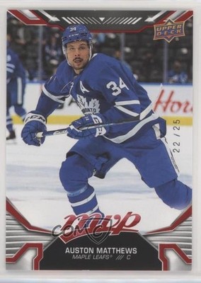 2022-23 Upper Deck MVP Red 22/25 Auston Matthews #215 6uq