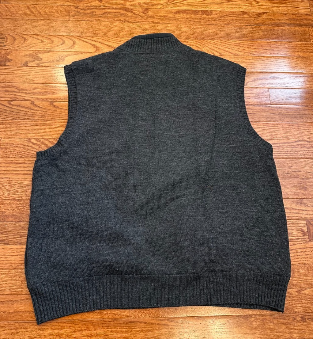 トップス 90s ORVIS hunting wool vest Orvis 100% Wool Vest Mens 2XL Lined Hunting Shooting Patch 1/4 Zip