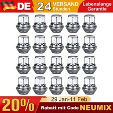20x Radmuttern Kegelbund für Ford Alu Felgen M12x1,5 Mutter Mondeo SW19