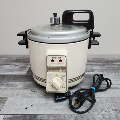 #ad Vintage SR 105P National Electric Pressure Cooker 3.2 Lt 60hz Beige Works $200.00