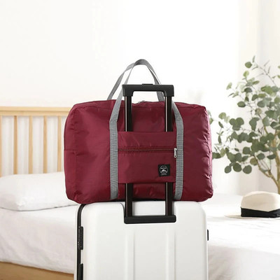 2 Pack Foldable Travel Duffel Bag Weekender Overnight Bag Carry On Luggage Tote