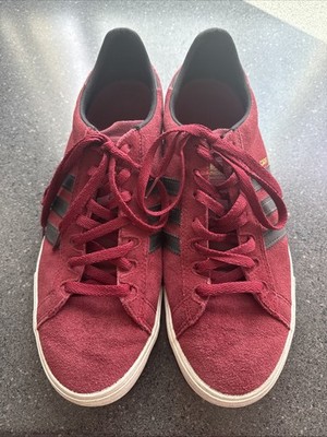 Men s Adidas Campus Size 13 Suade Deep Red Suede