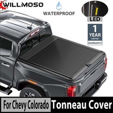 5.2ft Retractable Truck Bed Tonneau Cover Waterproof For Chevy Colorado 14-25