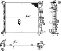 MotorkÜHler WasserkÜHler FÜR Opel - Mahle Cr 1188 000P
