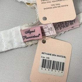 Agent Provocateur Bethanie White Blue Bra 34B NWT