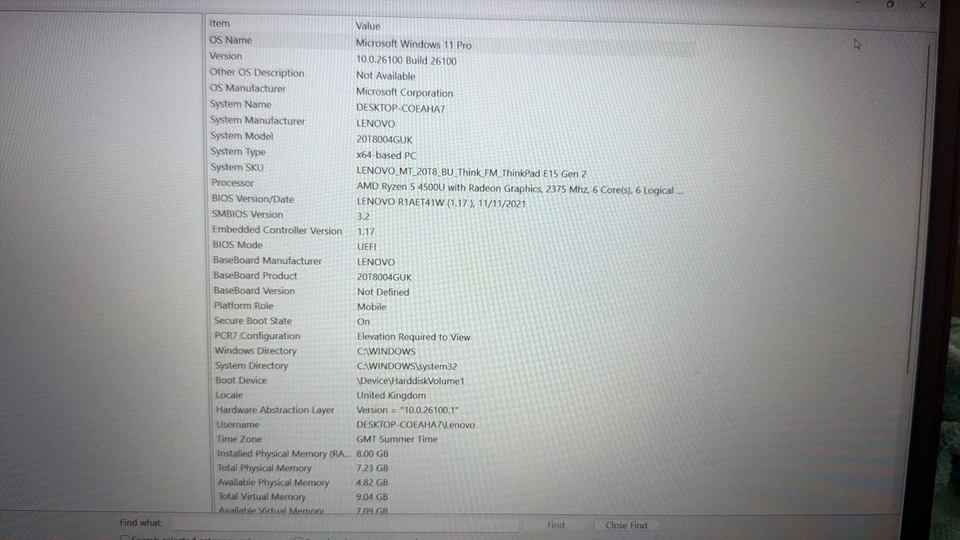 Lenovo ThinkPad E15 G2 · Ryzen 5 4500U · 8GB · 256GB, photo 2 of 5