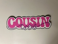 Cousin Crew Handmade Scrapbook Title Paper Pieced Die Cut