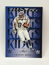 2024 Leaf Football Card Touchdown Kings Blue #TDK-9 RANDY MOSS Minnesota Vikings