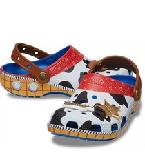 Crocs Disney Pixar Toy Story Woody Classic Clogs Blue Jean Blue Kids 3 New