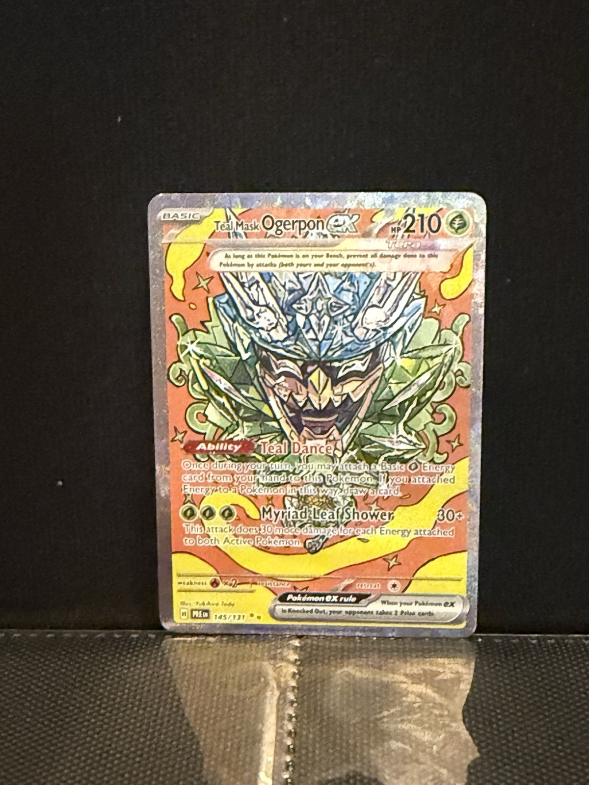 Pokémon TCG Teal Mask Ogerpon EX Prismatic Evolutions Card 145/131 NM Condition