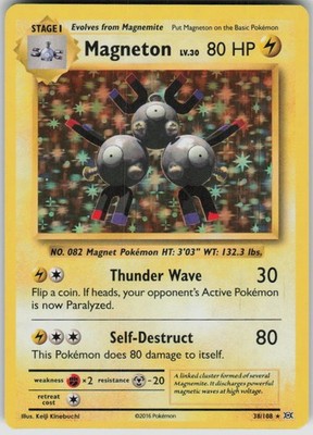 Pokemon Magneton Holo Rare XY - Evolutions 38/108 NM