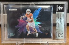 2025 PANINI PRIZM BLACK COLOR BLAST #6 ARCH MANNING TEXAS BGS 9.5 💎 GEM MINT