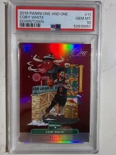 2019-20 Panini One and One - Downtown Coby White #11 (RC) PSA GEM MT 10 Rookie