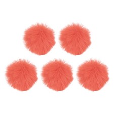 Furry Microphone Windscreen 10mm x 55mm Orange 5 Pack