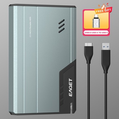 EAGET 500G 1T External Hard Drive Portable HDD USB3.0 for PC,Mac,Laptop,PS4,Xbox