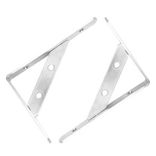 2Pcs Triangular Support Bracket Stainless Steel Wall Shelf Table Support HG