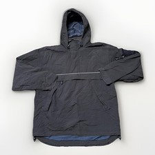 Vintage GAP Hooded Pullover Jacket Black Anorak Windbreaker 90s Y2K Gorpcore M/L