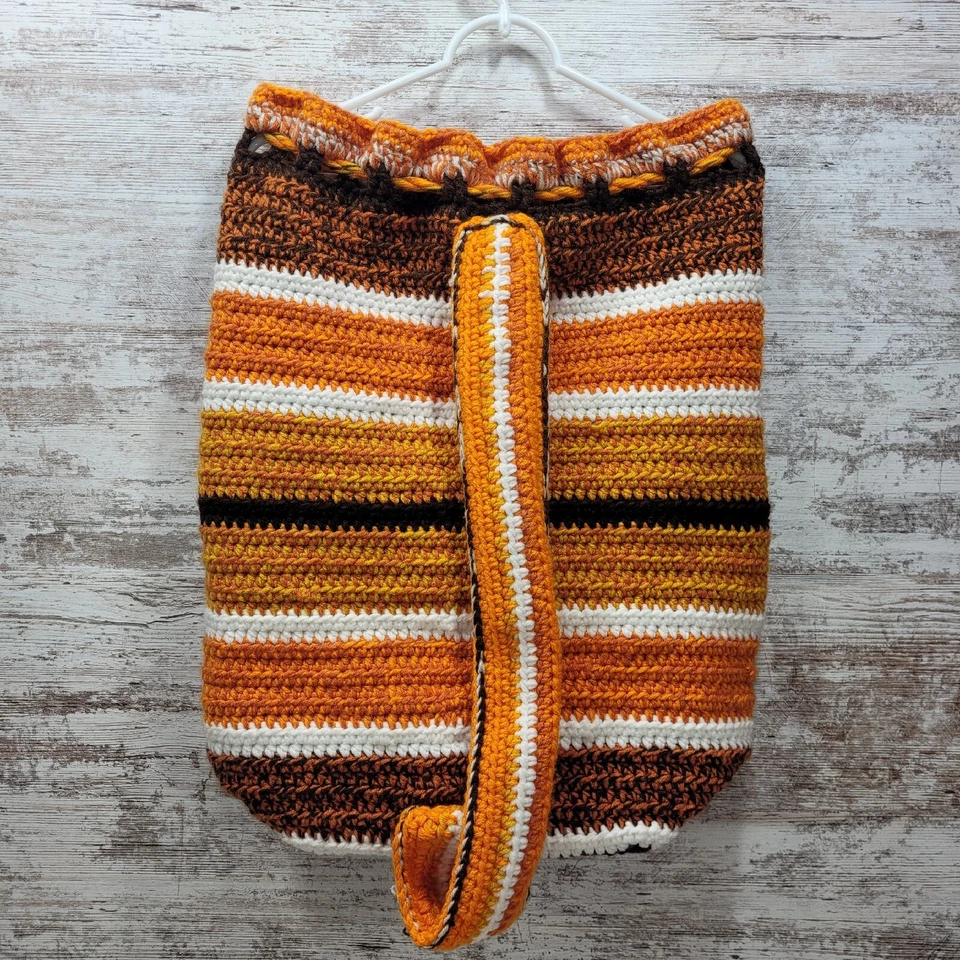 Bolso de Mano Grande Casero Harley Davidson Motocicleta Tejido a Crochet Correa para el Hombro Foto 3 de 4