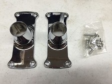 Chrome Plated Shower Rod Flanges with Screws