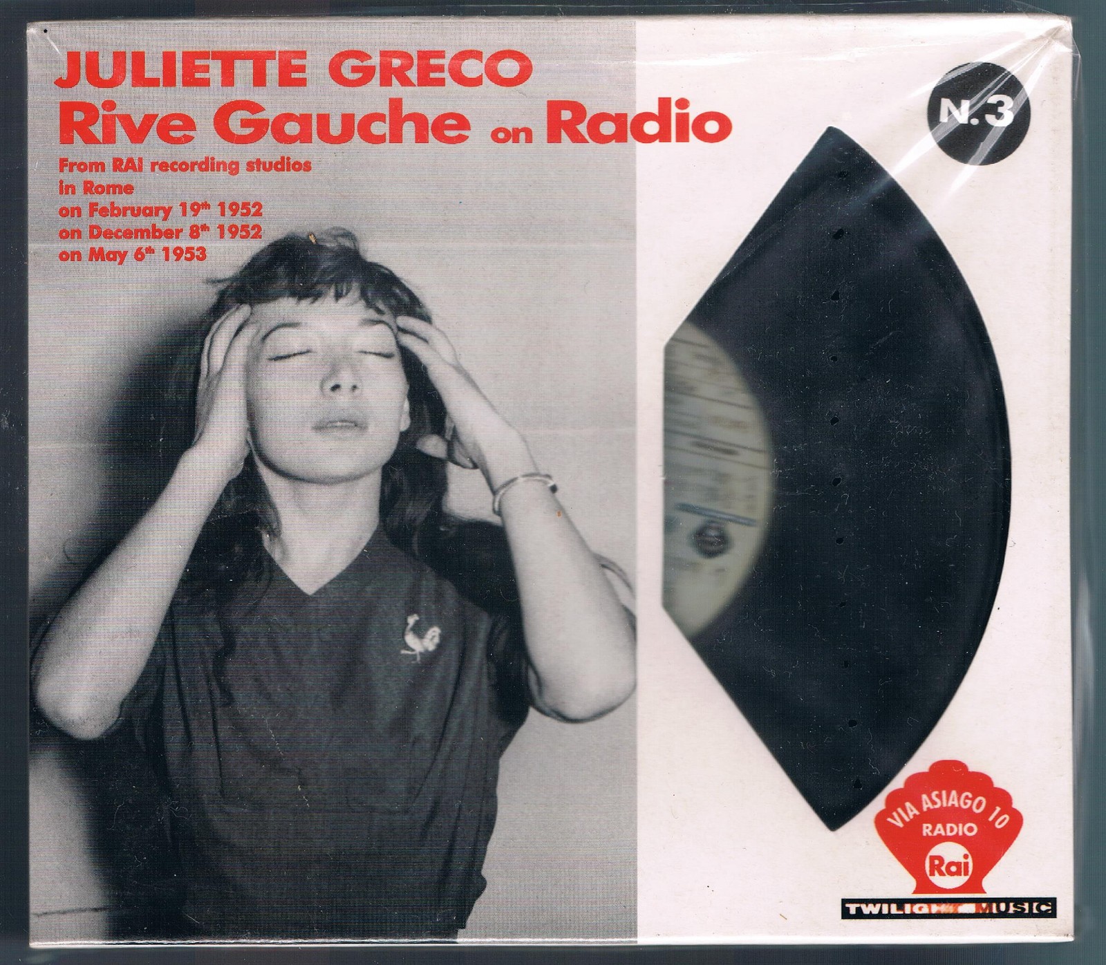 JULIETTE GRECO RIVE GOUCHE ON RADIO CD F.C. NUOVO!!!