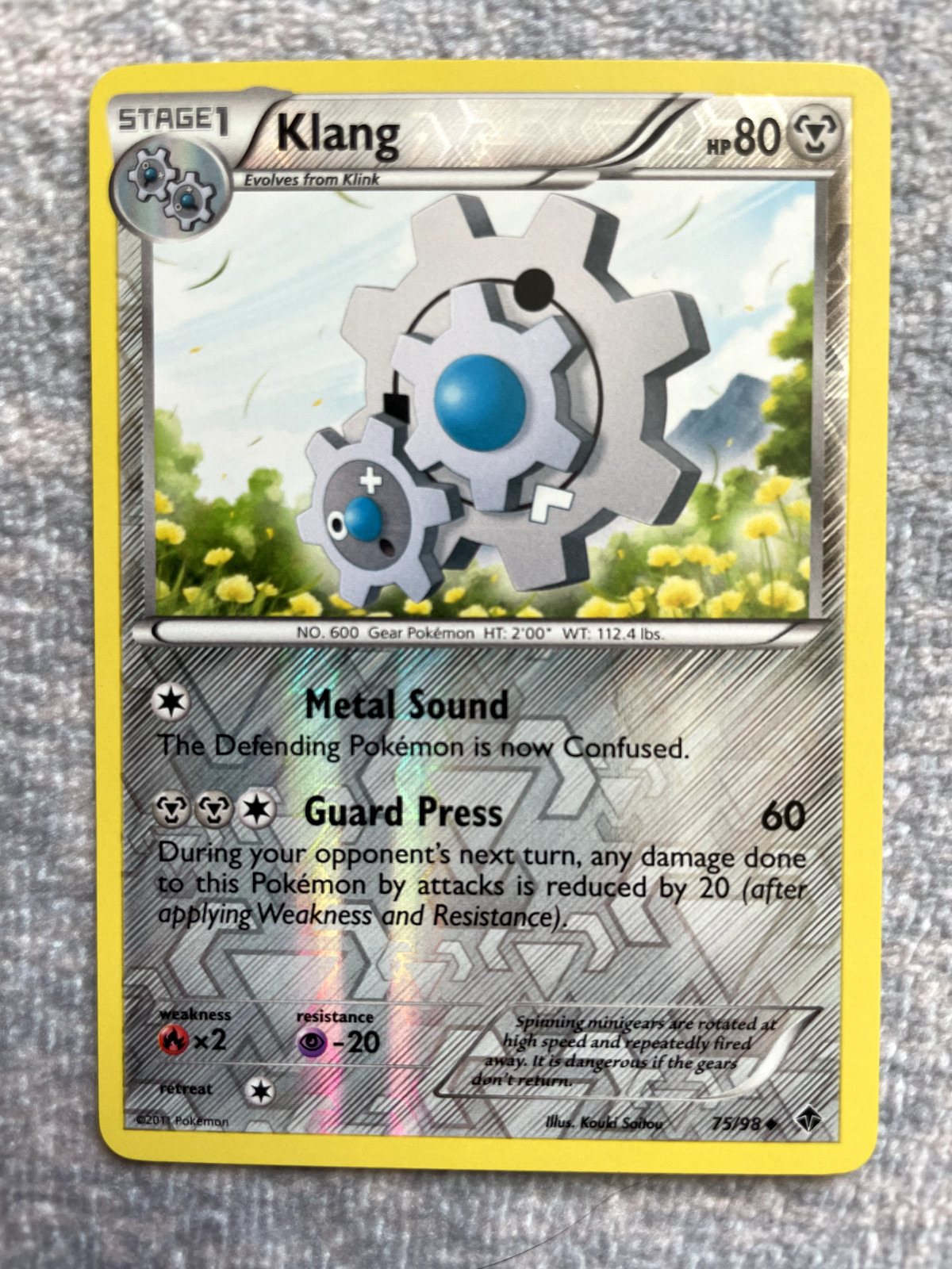 Pokémon Card - Klang - Reverse Holo (75/98 - Emerging Powers)